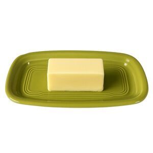 Fiestaware Fiesta Butter Dish Plate Butterdish Extra LARGE Lemongrass CERAMIC